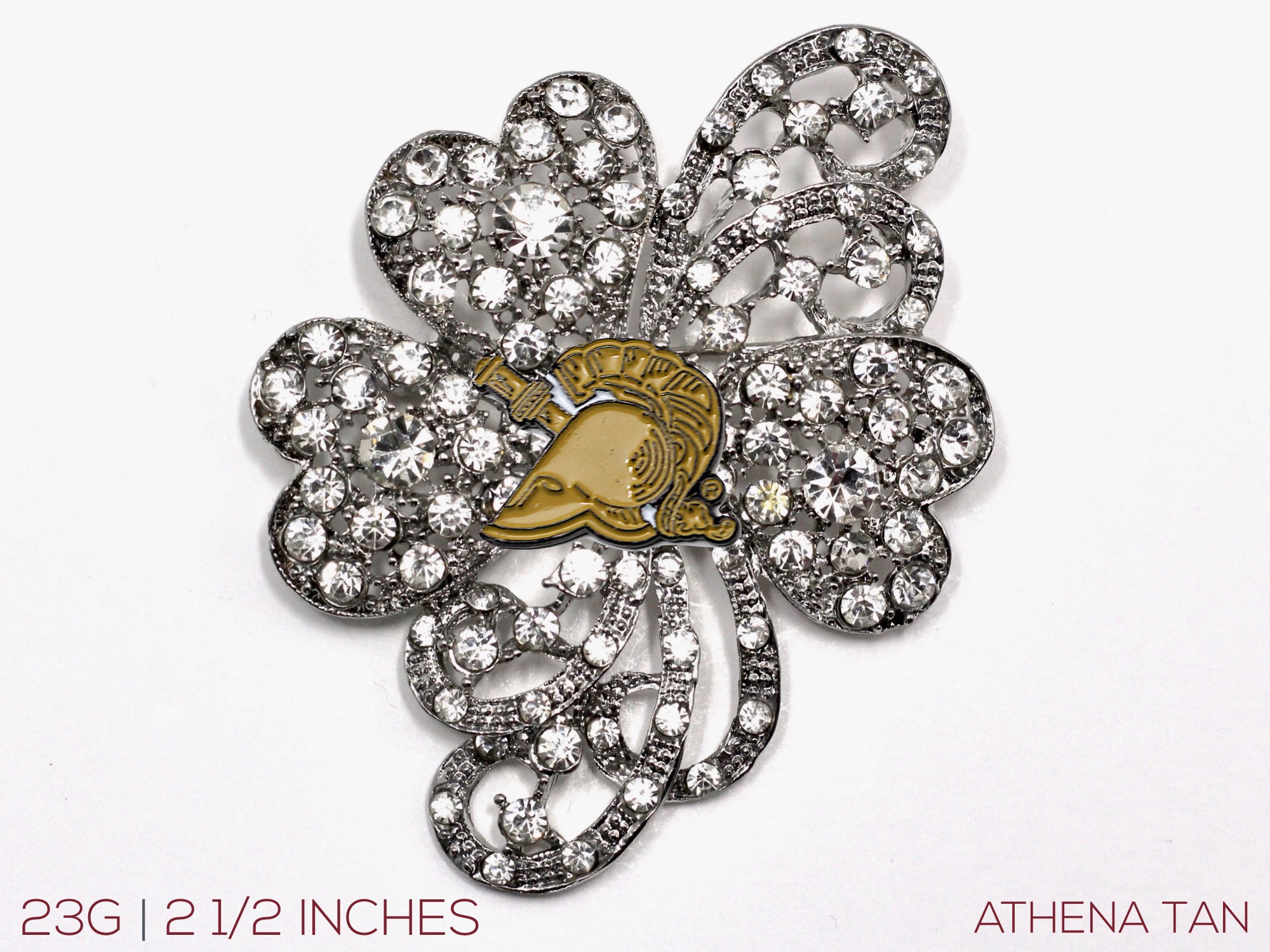 West Point Athena Tan Brooch