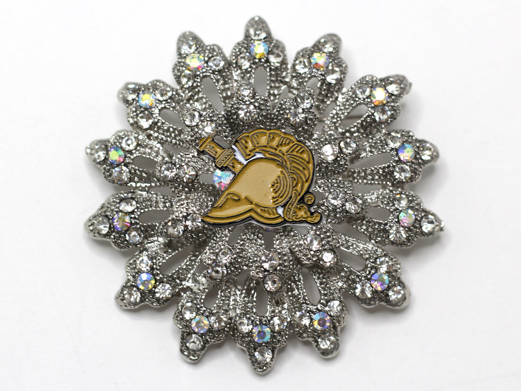 West Point Athena Tan Brooch