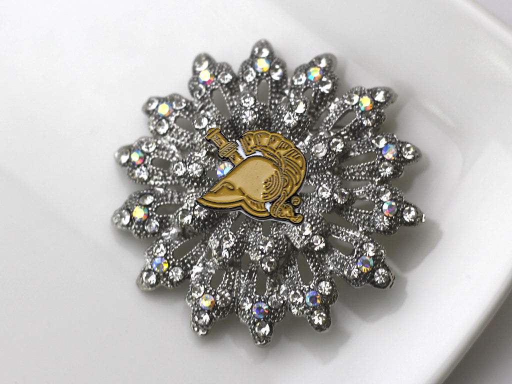 West Point Athena Tan Brooch