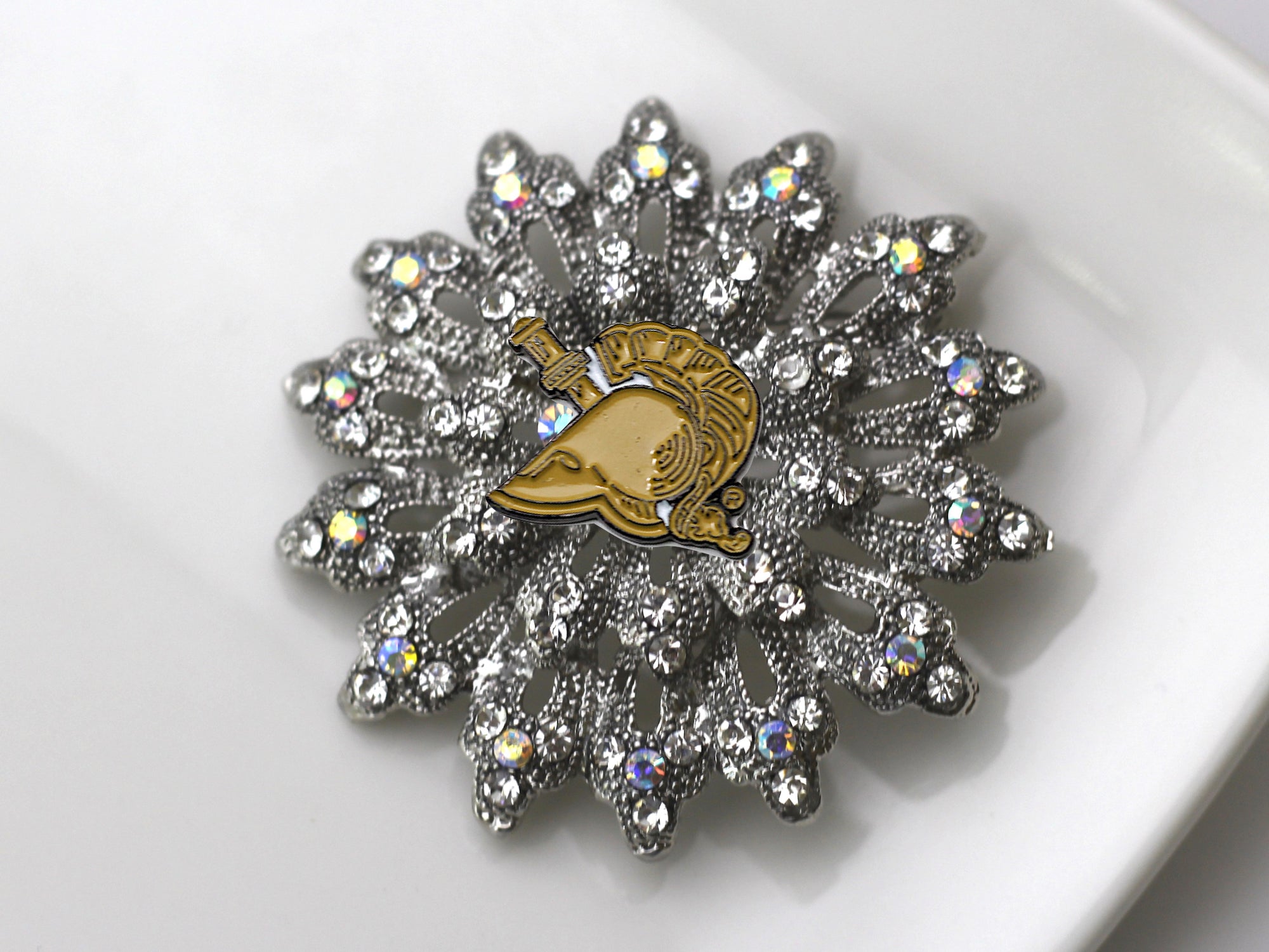 West Point Athena Tan Brooch
