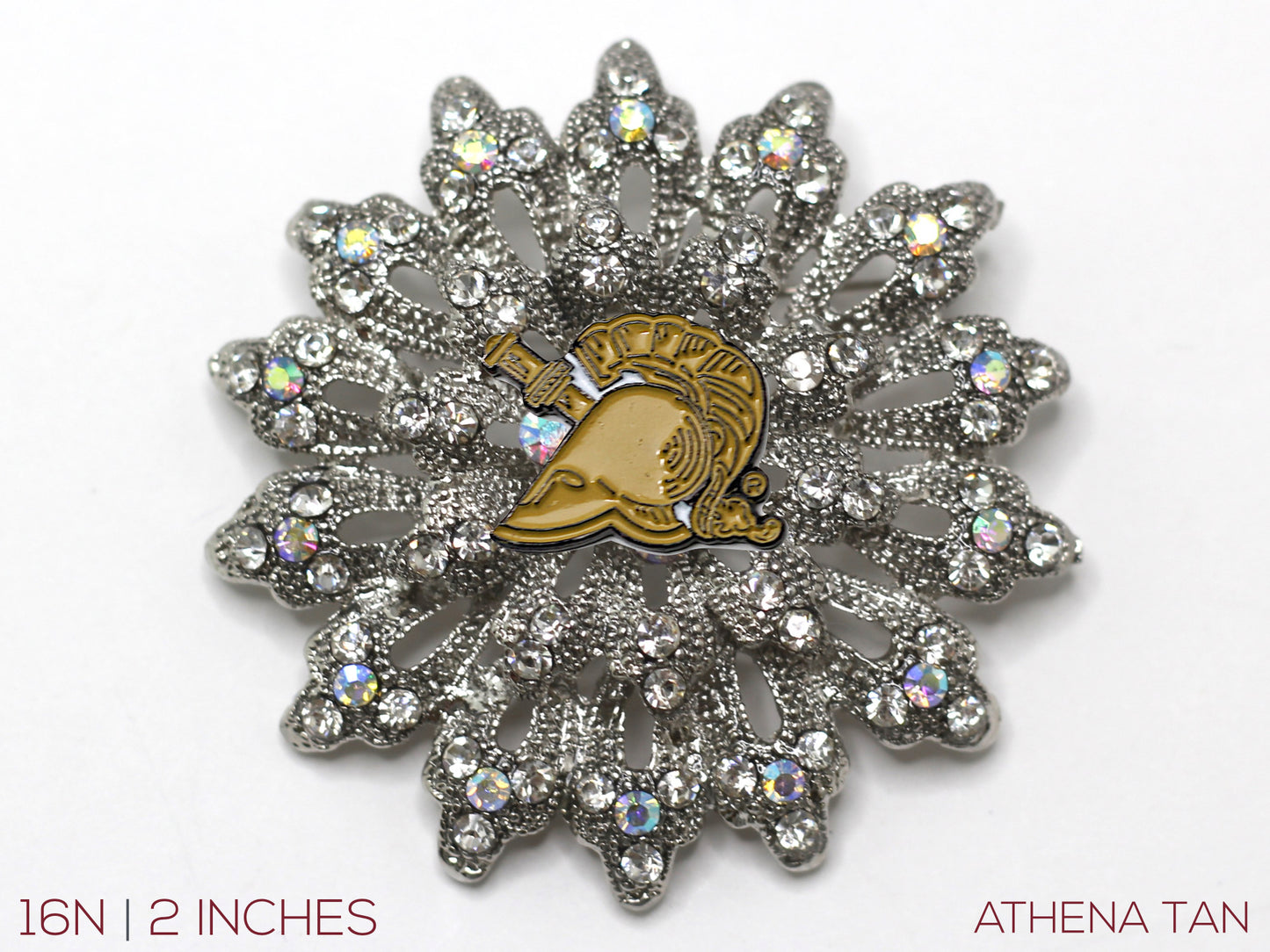 West Point Athena Tan Brooch
