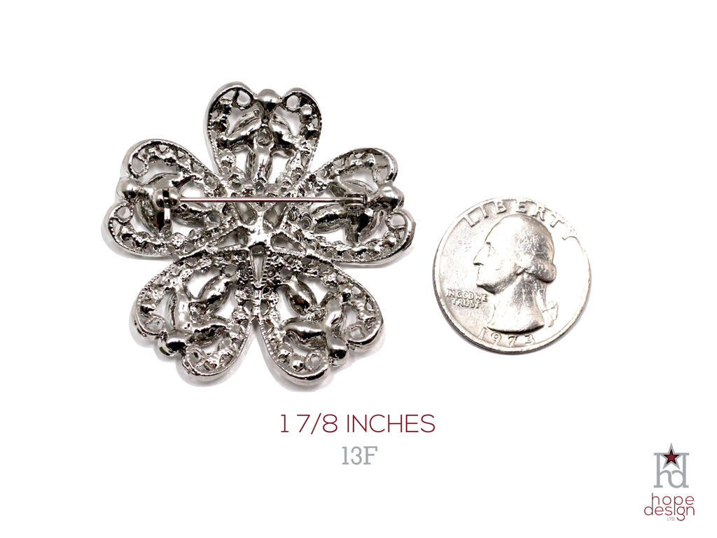 Gold Star Banner Brooch 13F