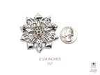 Gold Star Banner Brooch 24F