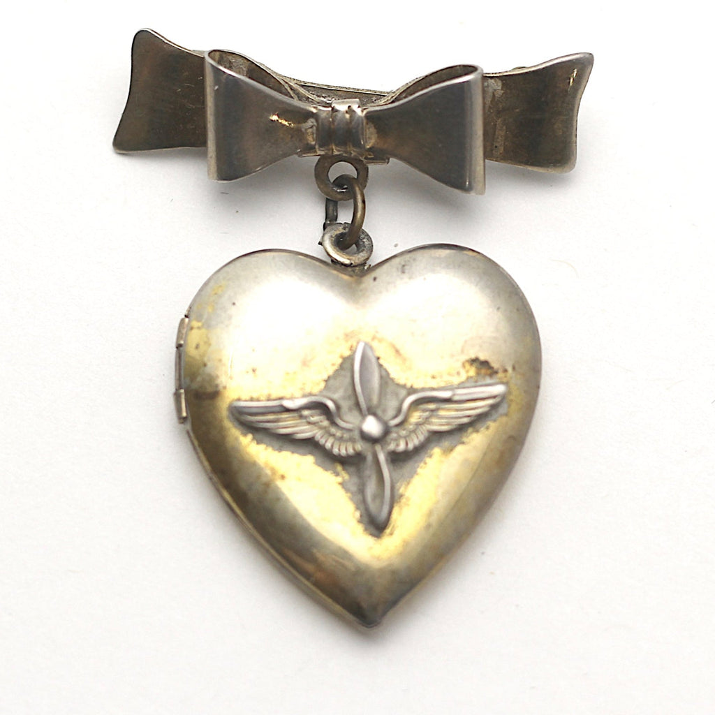 WWII-era Vintage Sweetheart Pin | Aviation Locket VB126