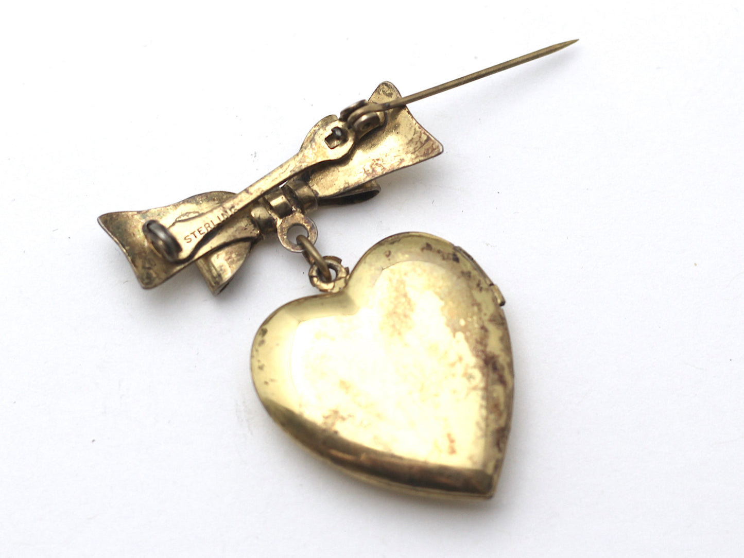 WWII-era Vintage Sweetheart Pin | Eagle Locket VB127