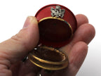 WWII-era Vintage Sweetheart Pin | Infantry locket brooch VB132