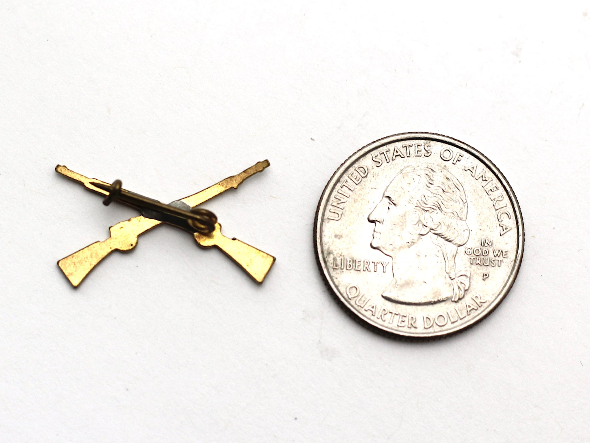 WWII-era Vintage Sweetheart Pin | Infantry Rifles BR131