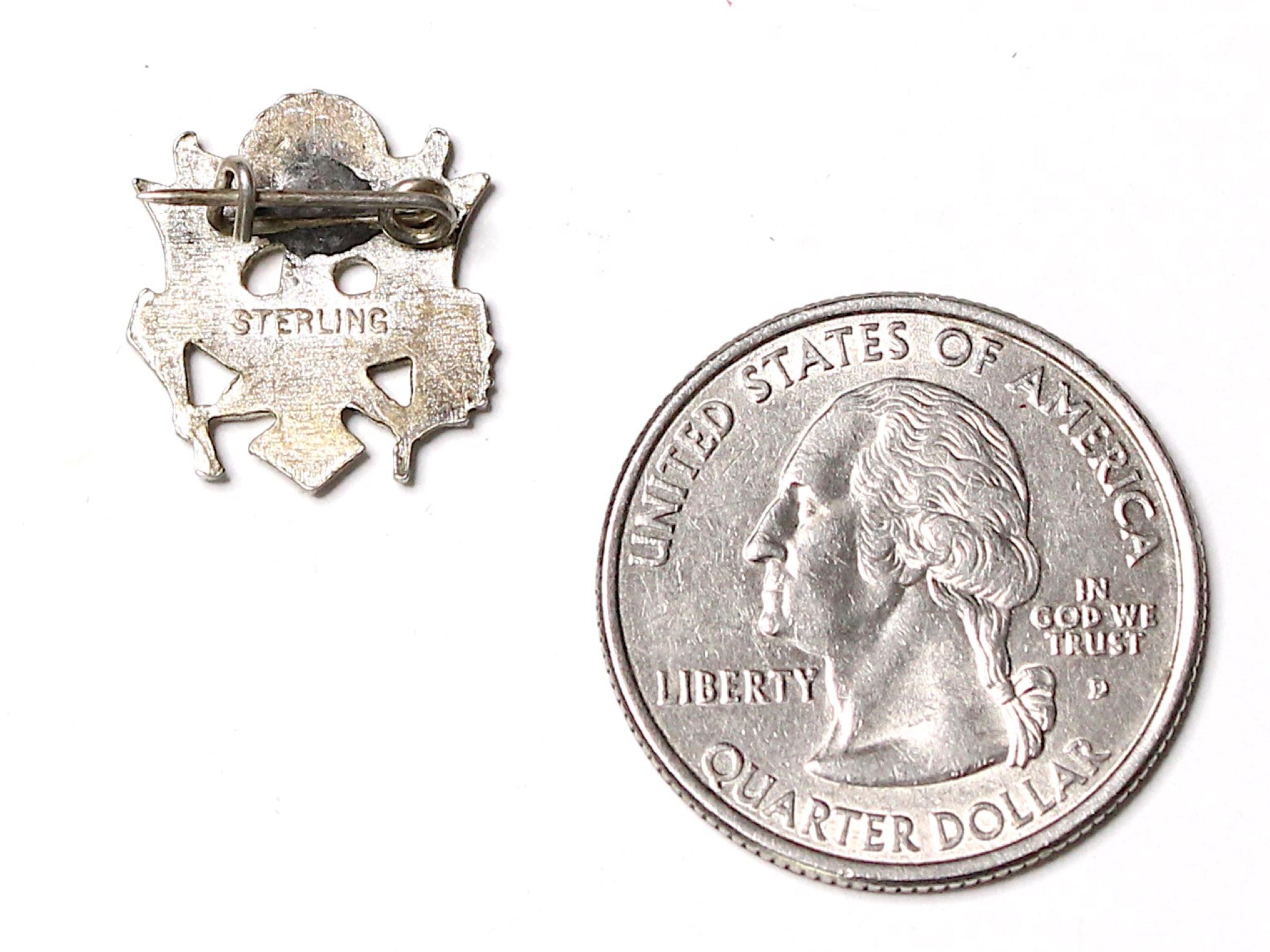 WWII-era Vintage Sweetheart Pin | Patriotic Eagle VB138