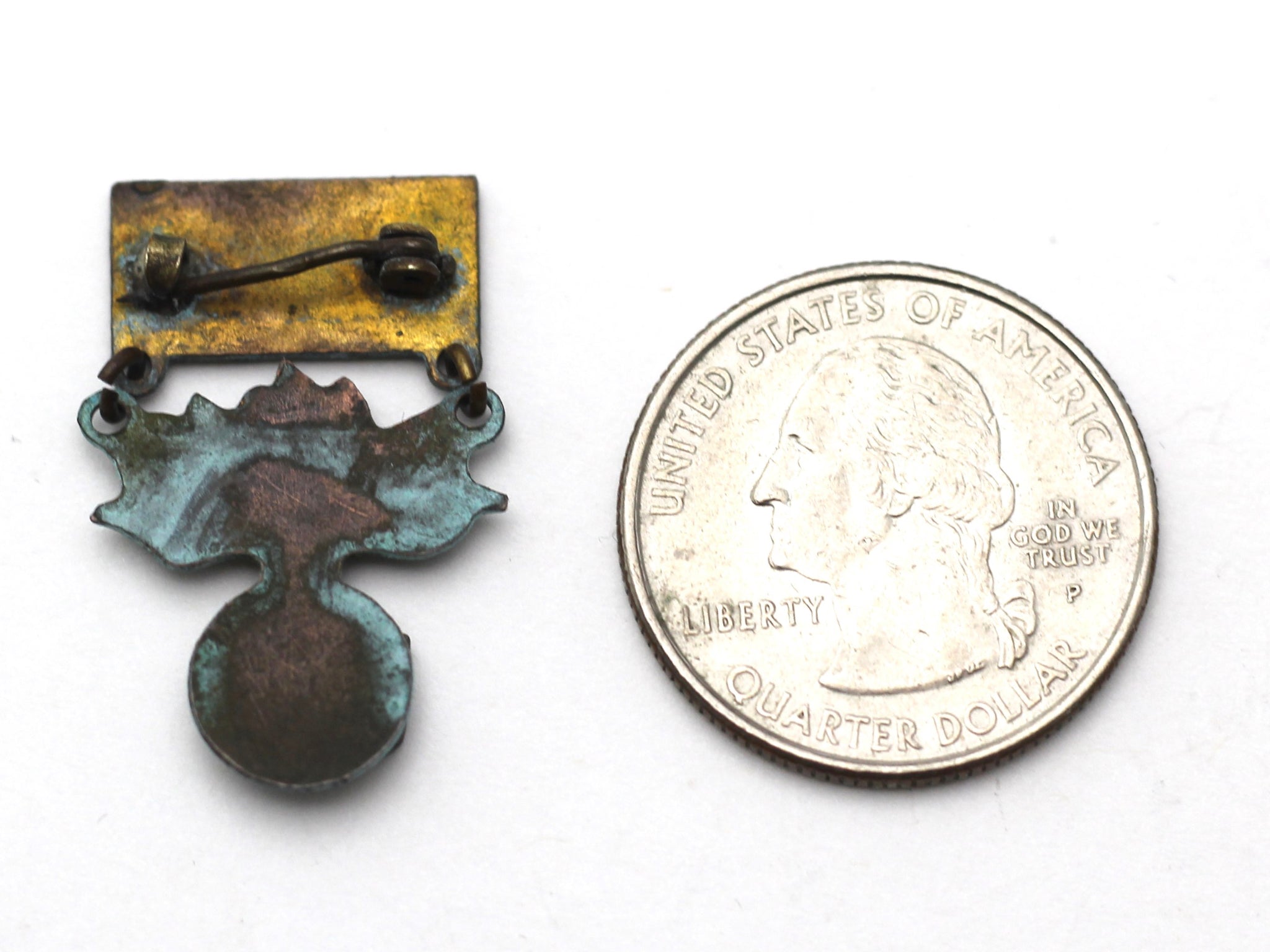 WWII-era Vintage Sweetheart Pin | Ordnance Corps and 1 Blue Star VB144