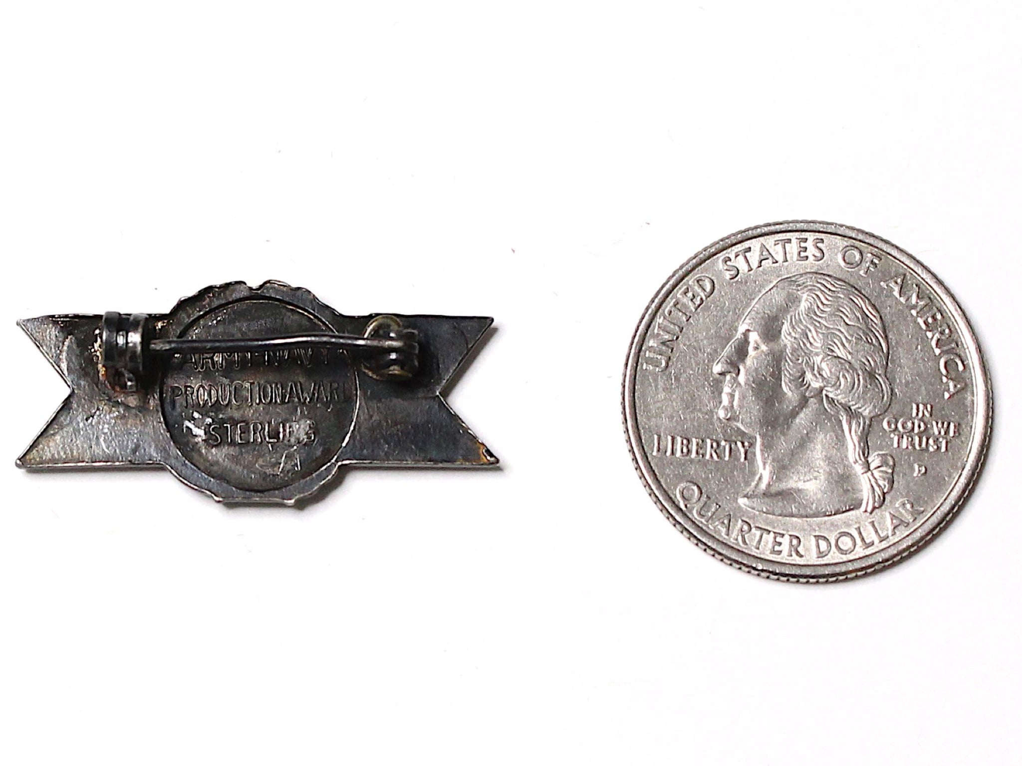 WWII-era Vintage Civilian Award Pin | Excellence VB148