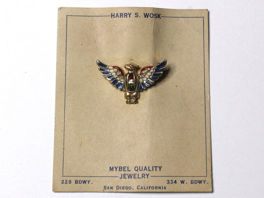 WWII-era Vintage Sweetheart Pin | Patriotic Eagle VB164