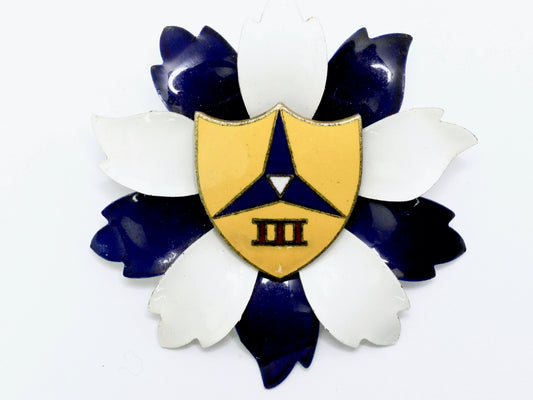 III Corps One of a Kind Brooch BR154