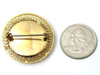 Navy Button Limited Edition Brooch BR162