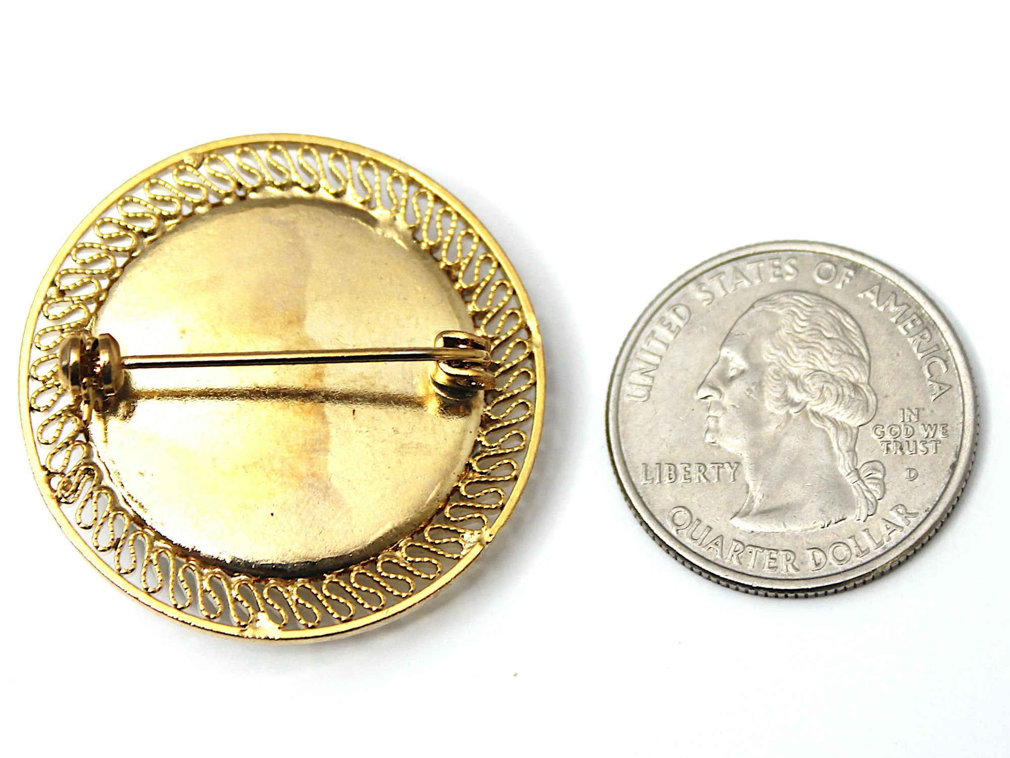 Navy Button Limited Edition Brooch BR162