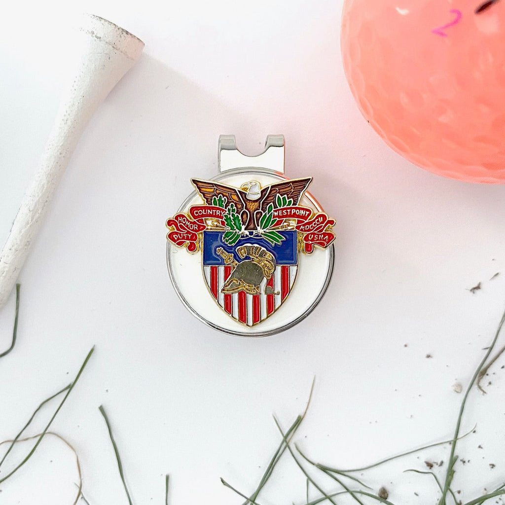 USMA Large Crest Golf Hat Clip and Ball Marker