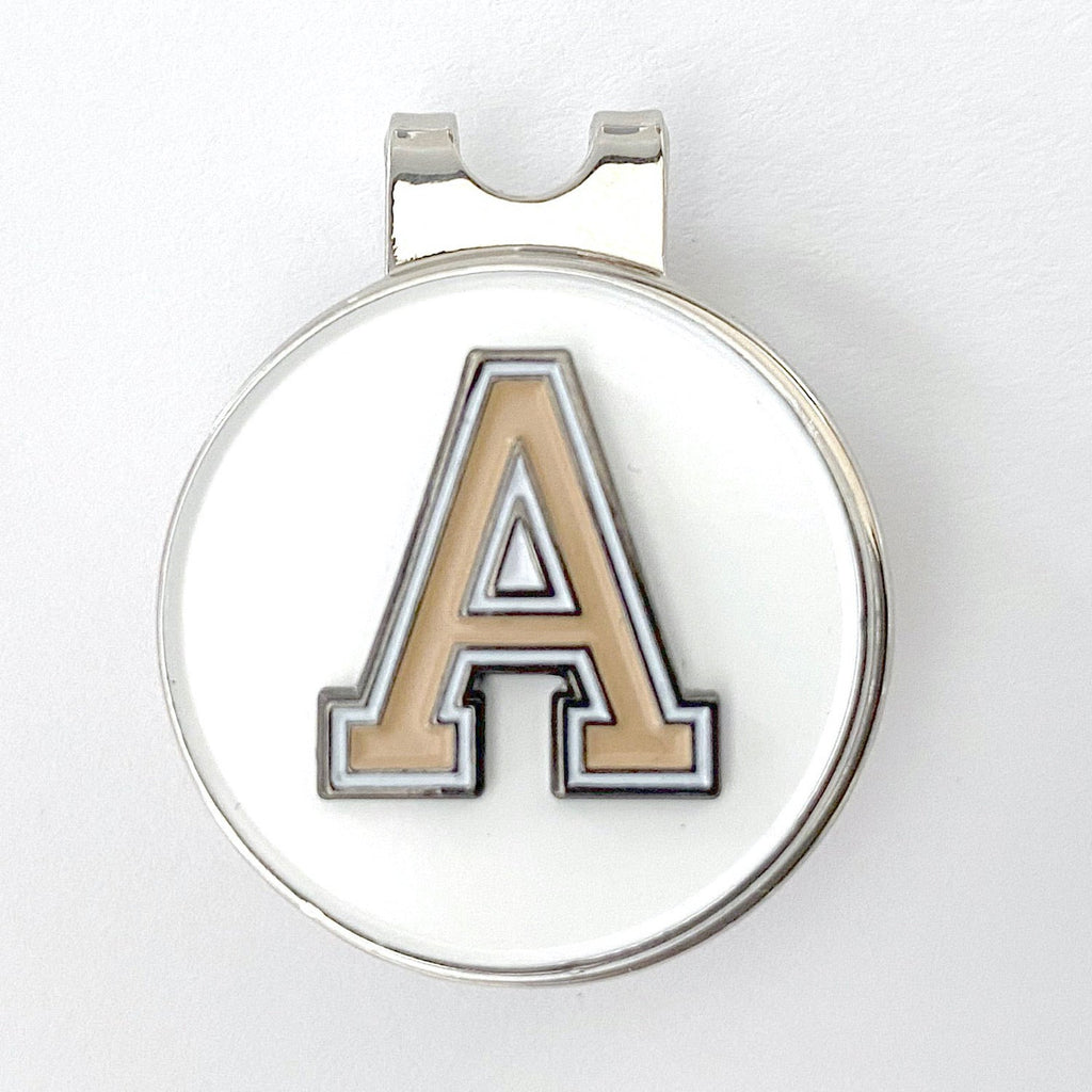 USMA Tan "A" Golf Hat Clip and Ball Marker