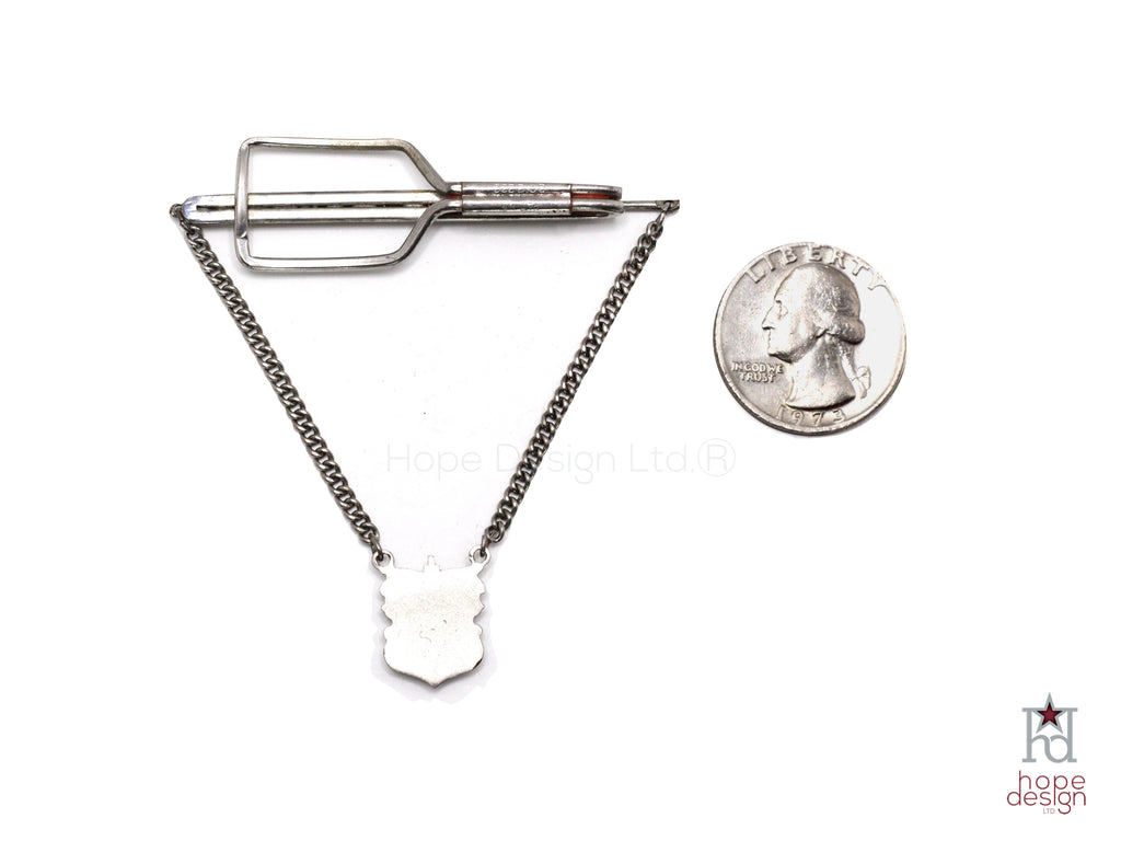 WWII-era Vintage Sweetheart Tie Clip | USN VB13