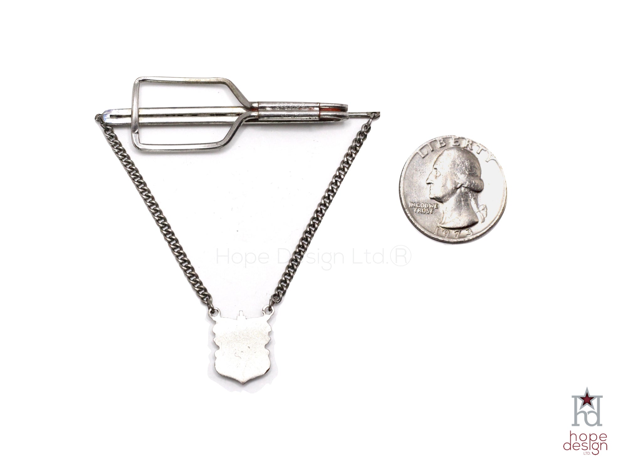 WWII-era Vintage Sweetheart Tie Clip | USN VB13