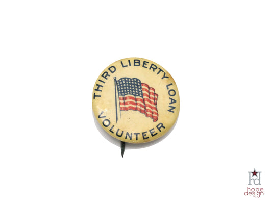 WWII-era Vintage Sweetheart Pin | Patriotic Button VB40