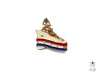 WWII-era Vintage Sweetheart Pin | Naval Ship VB42