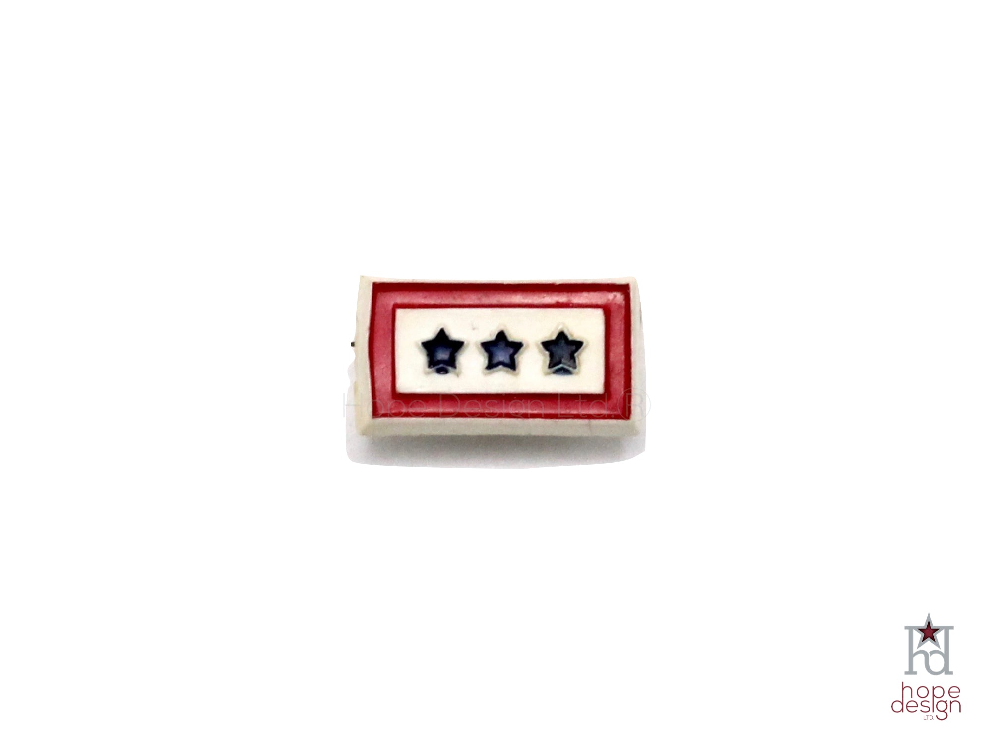WWII-era Vintage Sweetheart Pin | 3 Blue Star VB45