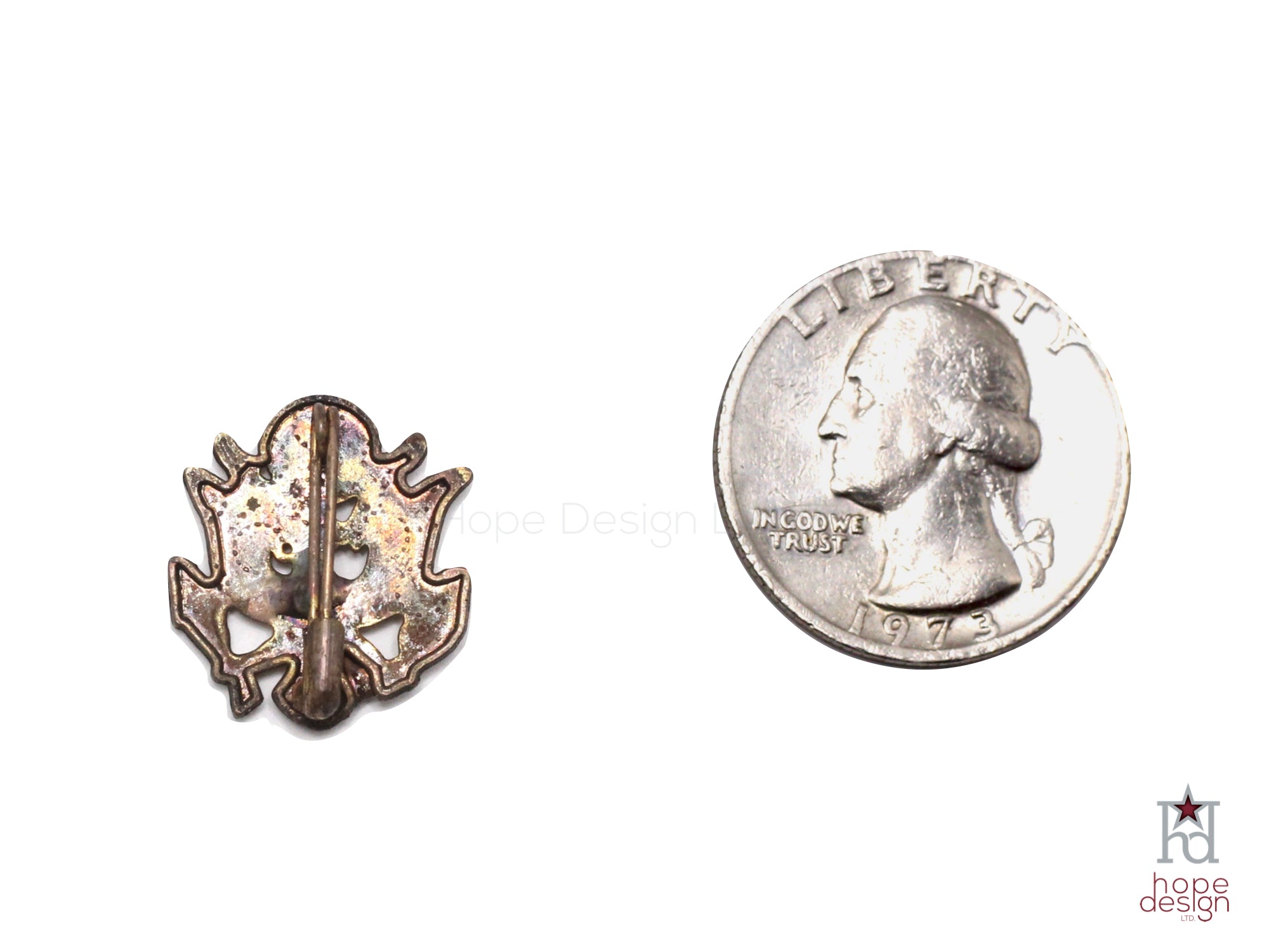 WWII-era Vintage Sweetheart Pin | Patriotic Eagle VB49