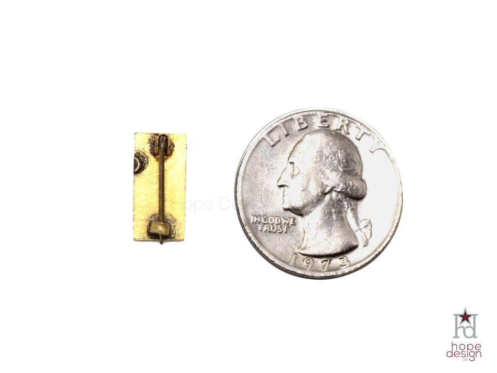 WWII-era Vintage Sweetheart Pin 1 Blue Star VB64