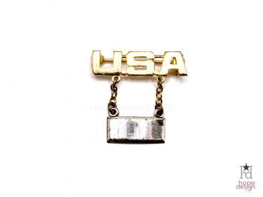 WWII-era Vintage Sweetheart Pin | Army 1LT Rank VB72