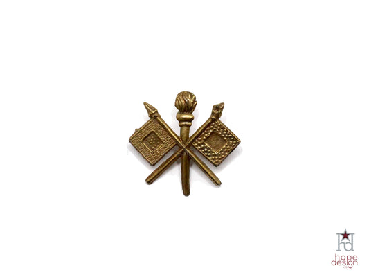 WWII-era Vintage Sweetheart Pin | Army Signal Corps VB76
