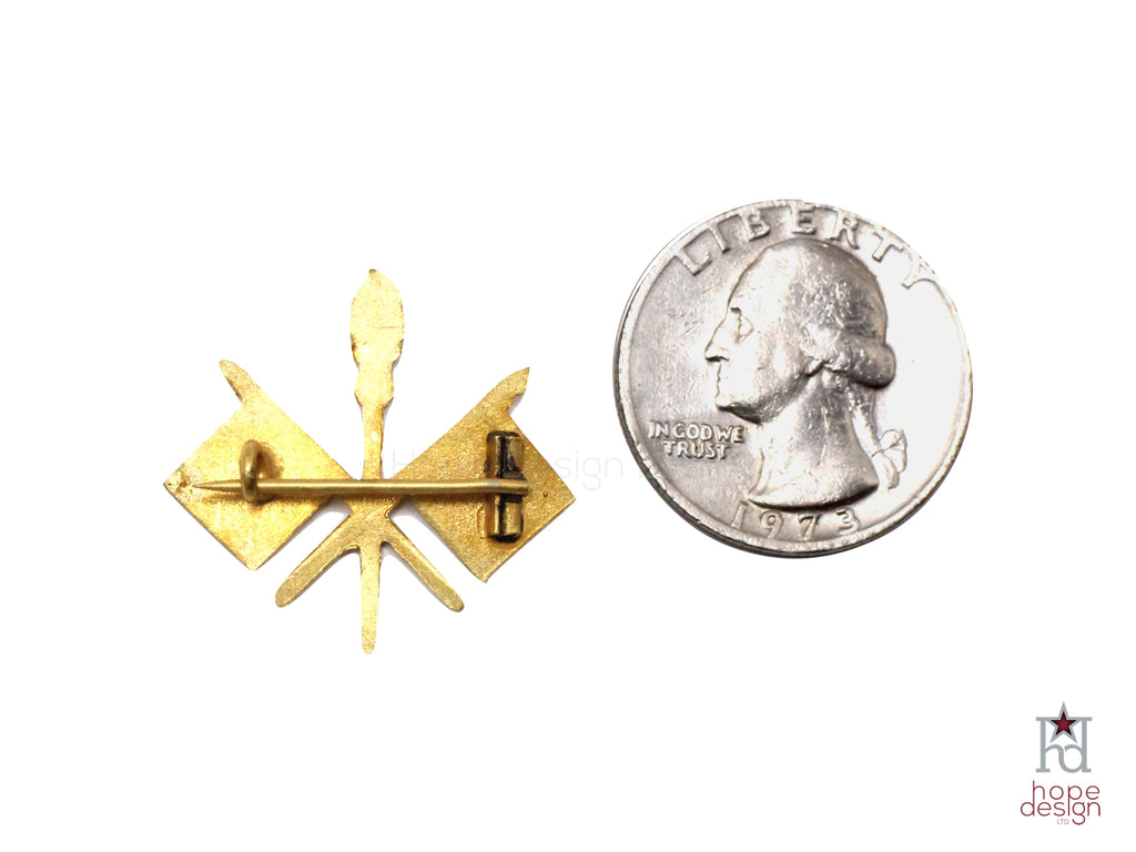 WWII-era Vintage Sweetheart Pin | Army Signal Corps VB82
