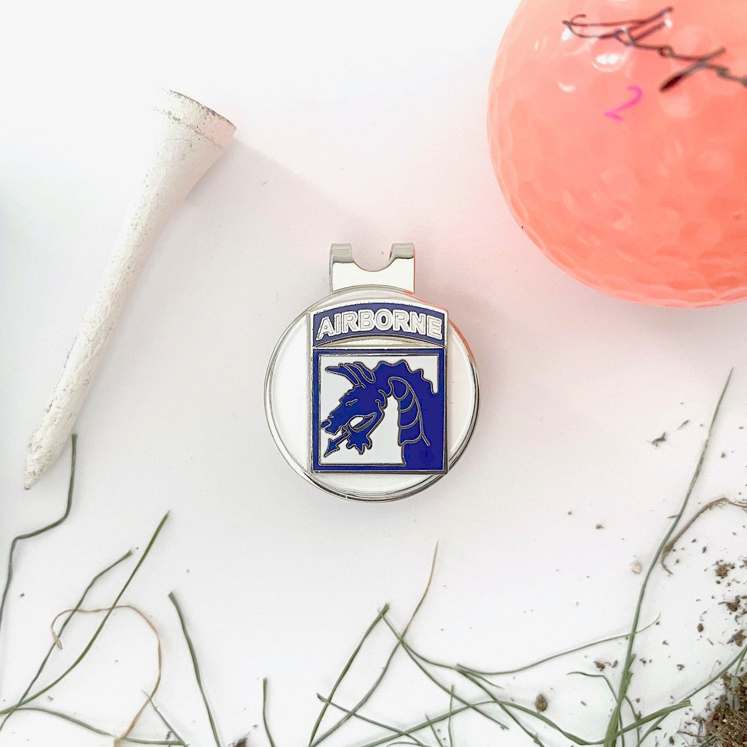 XVIII Airborne Corps Golf Hat Clip and Ball Marker
