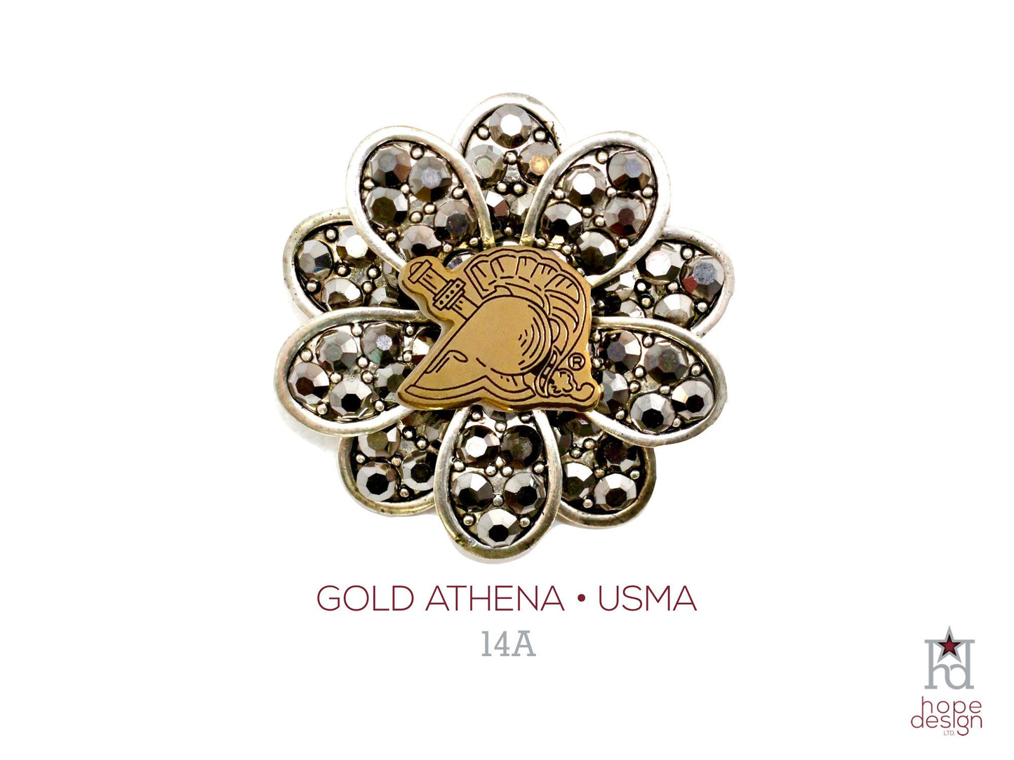 West Point Athena Gold Brooch